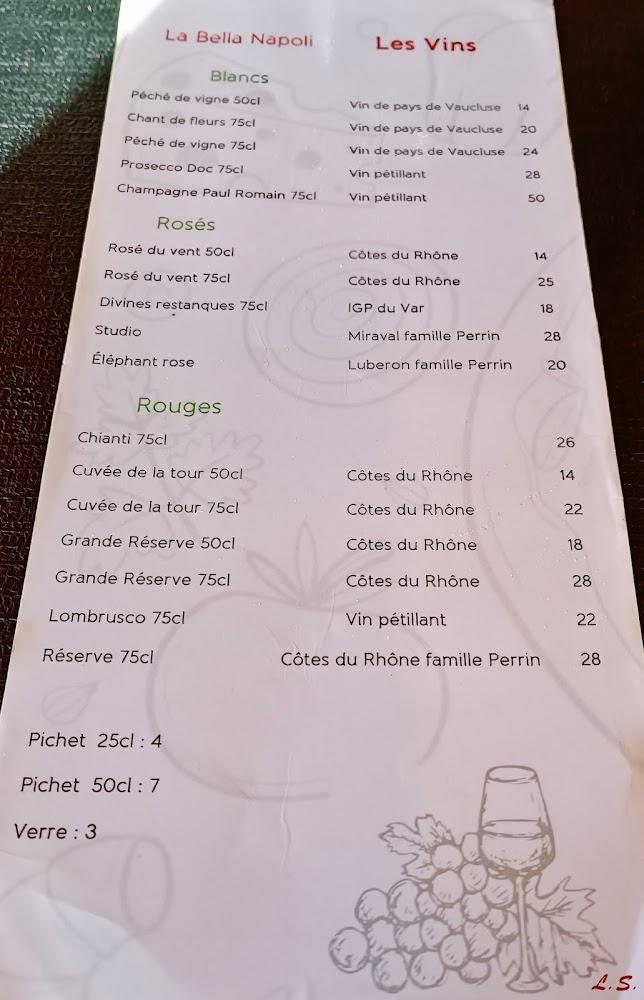 Pizzeria bella napoli - Menu Image 1