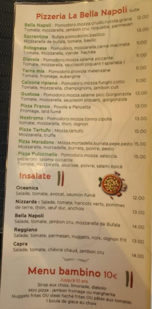 Pizzeria bella napoli - Menu Image 4